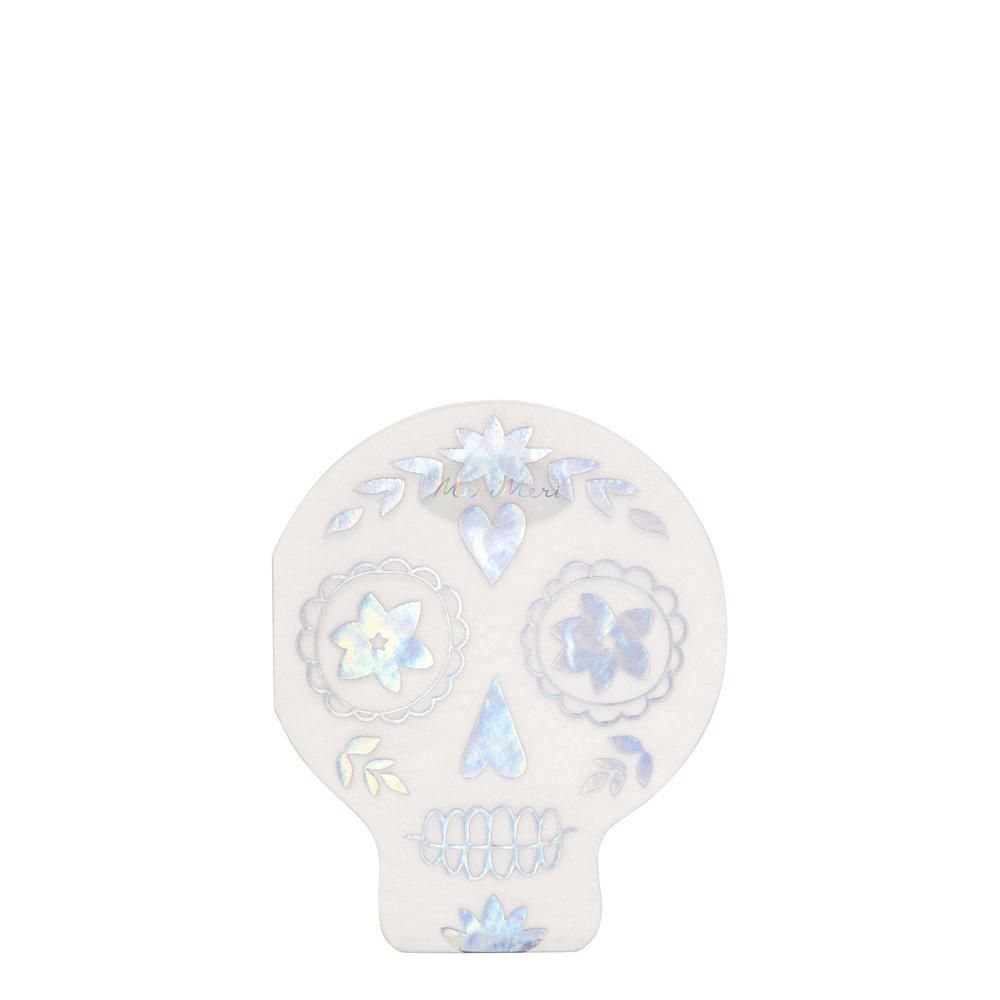 Holographic Skull Napkins