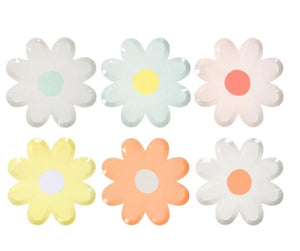 Pastel Daisy Large Plates