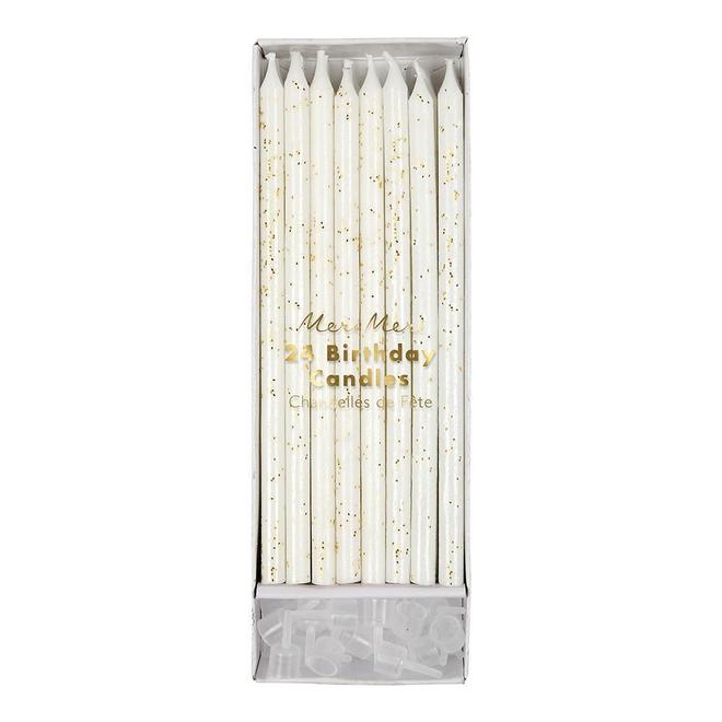 Gold Glitter Candles