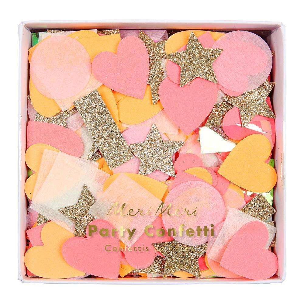 Pink & Gold Shaped Party Confetti