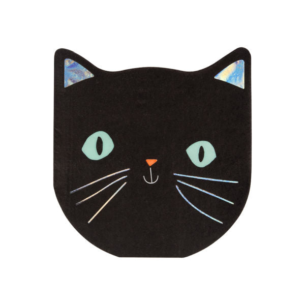 Black Cat Halloween Napkins