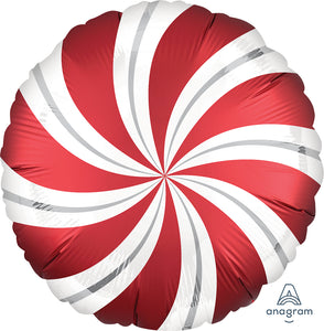 Red Candy Swirls Balloon