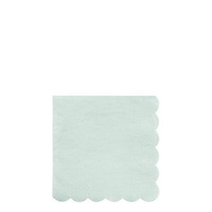 Mint Scallop Edge Small Napkins