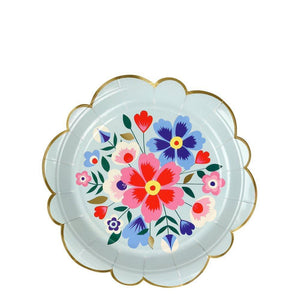 Bright Floral Large Plates