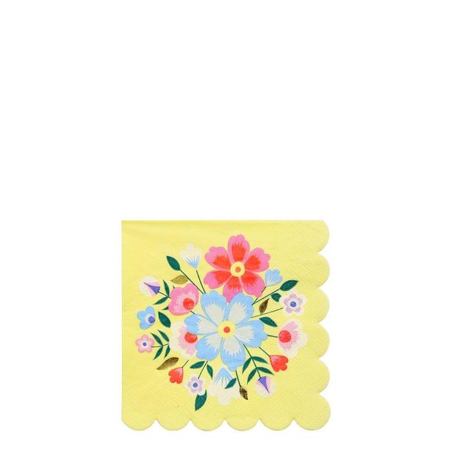 Bright Floral Small Napkins