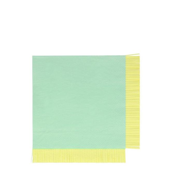 Neon Fringe Large Napkins