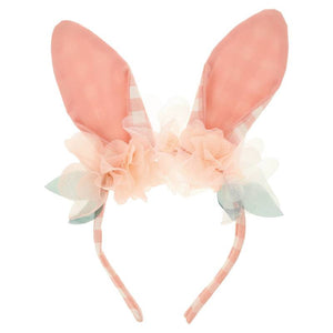 Embellished Gingham Bunny Headband