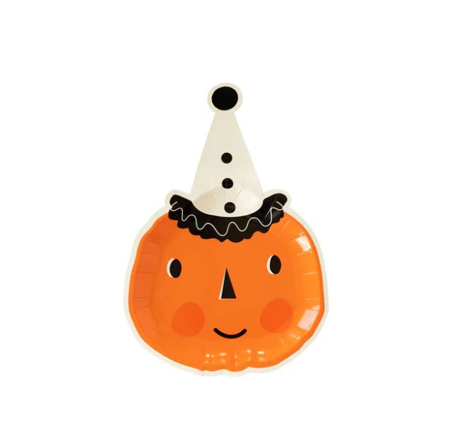 Vintage Halloween Pumpkin Shaped Plate