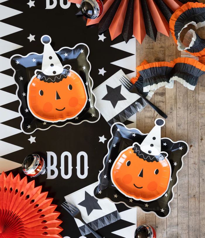 Vintage Halloween Boo Table Runner