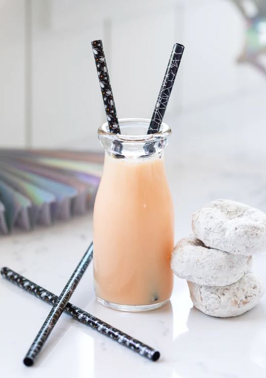 Spiders and Webs Reusable Straws