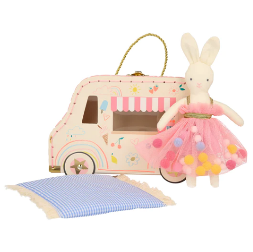 Ice Cream Van Bunny Mini Suitcase Doll