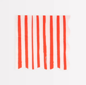 Red Stripe Large Napkins