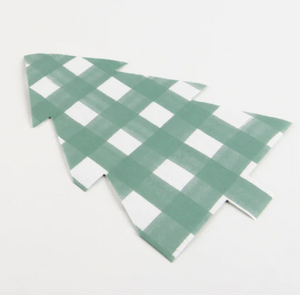 Green Gingham Tree Napkins