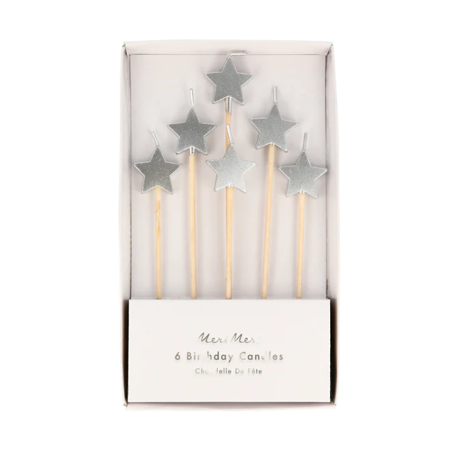 Silver Star Candles