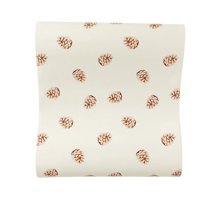 Harvest Pine Cone Paper Table Runner