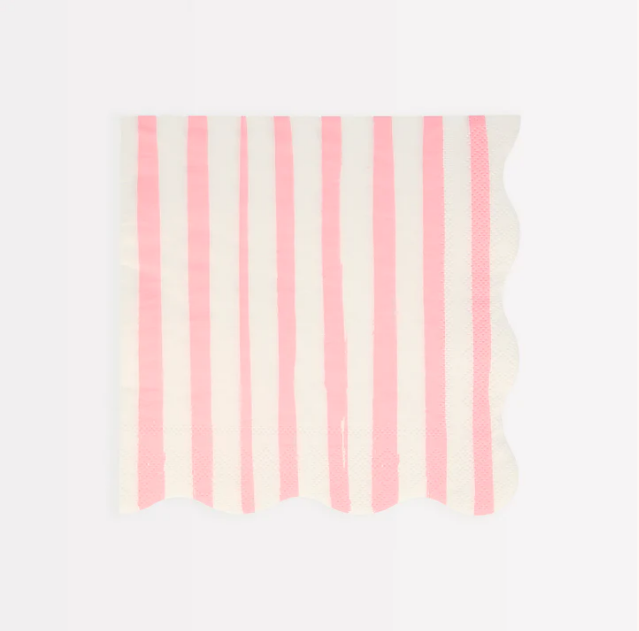 Pink Stripe Large Napkins