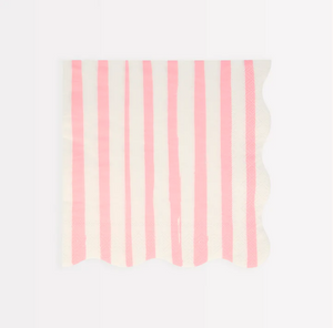 Pink Stripe Large Napkins