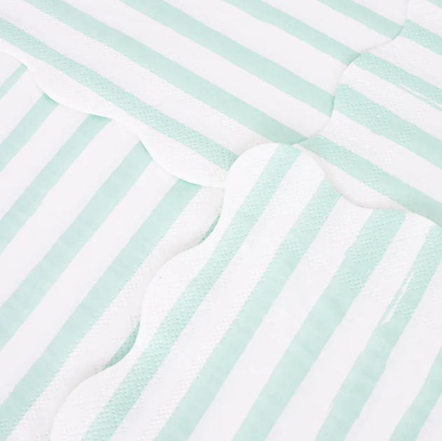 Mint Stripe Large Napkins