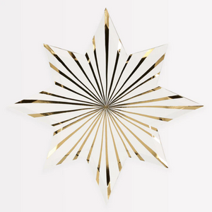 Gold Stripe Star Plates