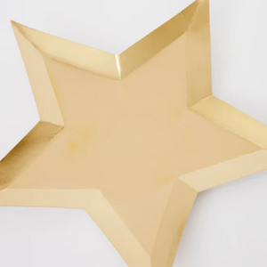 Gold Foil Star Plates