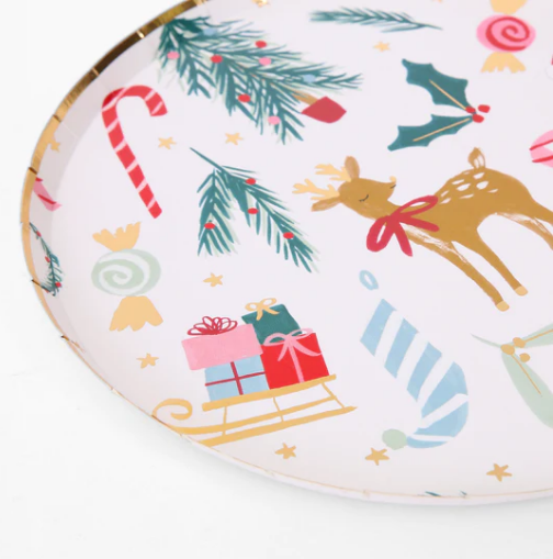 Festive Motif Side Plates