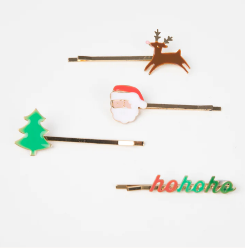 Christmas Enamel Hair Slides