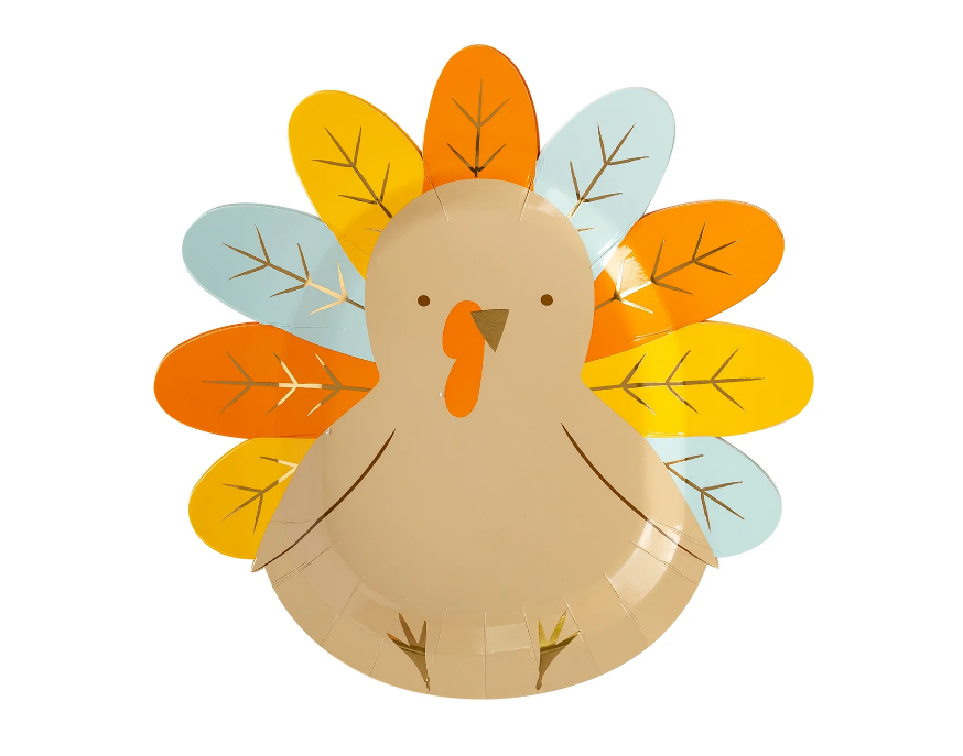 Harvest Turkey Shaped Plate