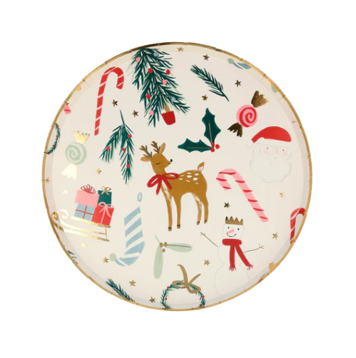 Festive Motif Side Plates