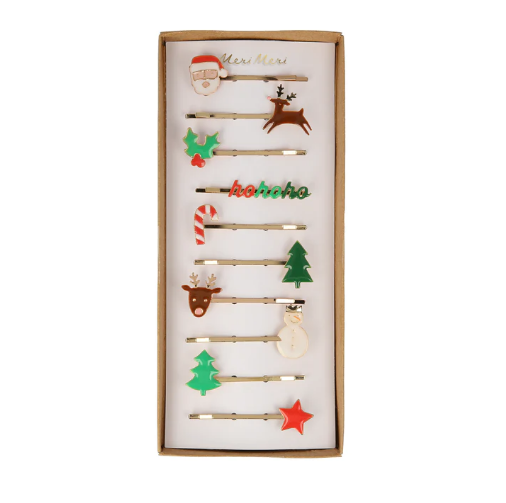 Christmas Enamel Hair Slides