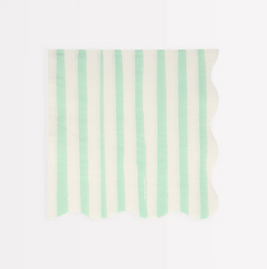 Mint Stripe Large Napkins