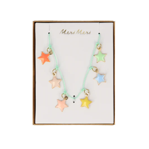 Enamel Star Necklace