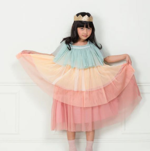 Rainbow Ruffle Princess Costume