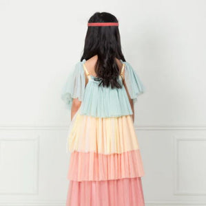 Rainbow Ruffle Princess Costume