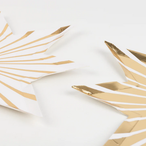Gold Stripe Star Plates
