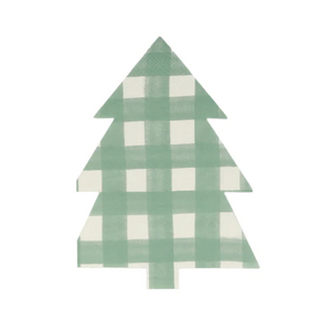 Green Gingham Tree Napkins