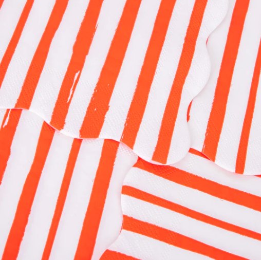 Red Stripe Large Napkins