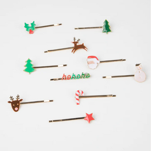 Christmas Enamel Hair Slides