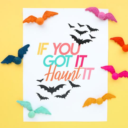 Felt Bat Halloween Magnet Set