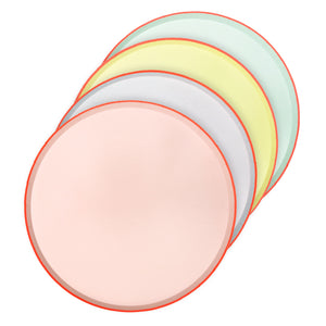 Pastel Neon Edge Dinner Plates