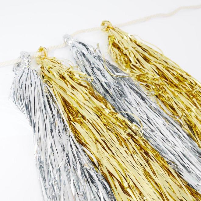 Gold & Silver Tassel Garland