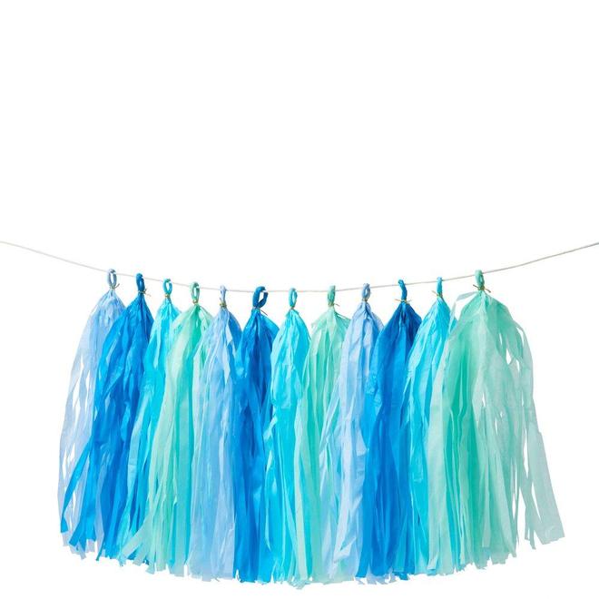 Blue Tassel Garland