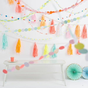 Neon Tassel Garland