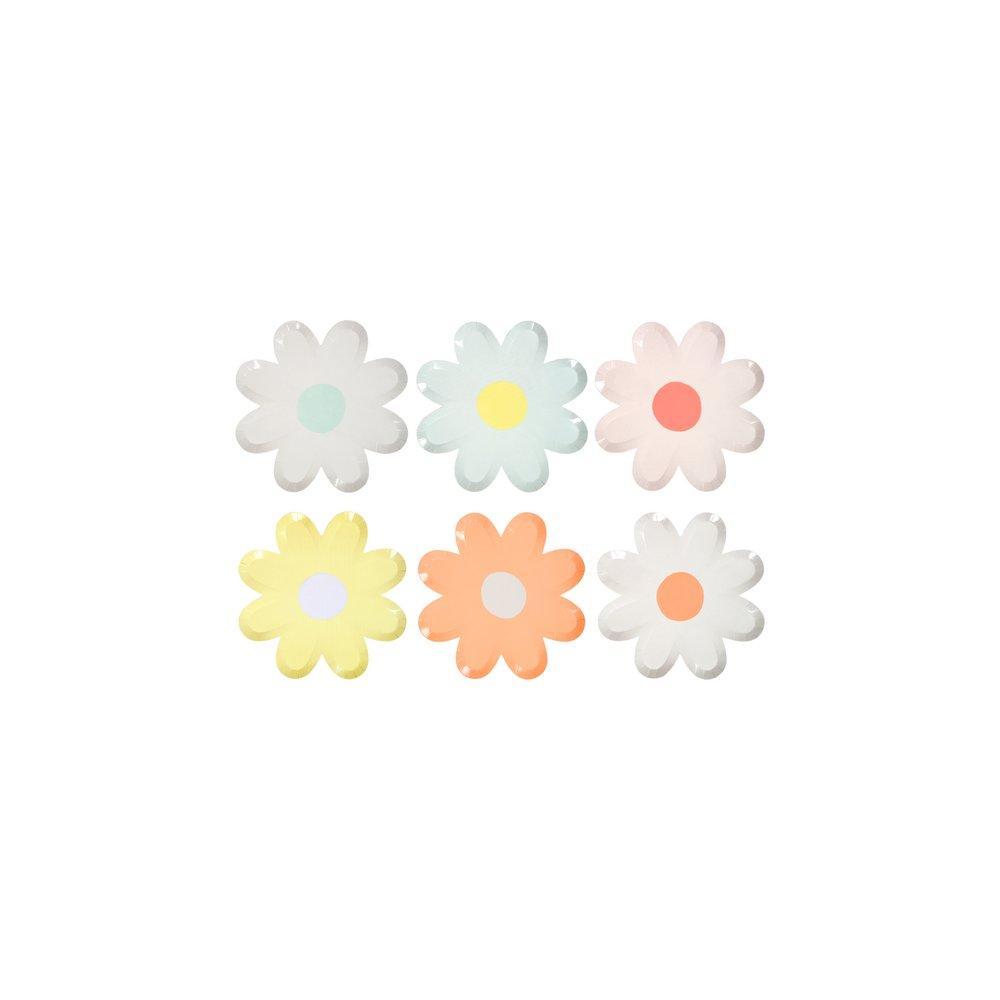 Pastel Daisy Canape Plates