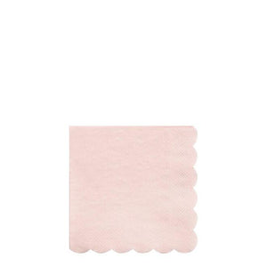 Dusky Pink Scallop Edge Small Napkins