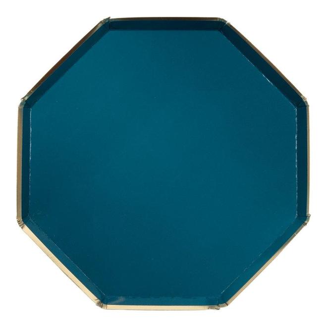 Dark Teal Dinner Plates (set of 8)