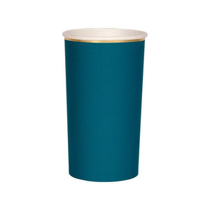 Dark Teal Highball Cups (set of 8)