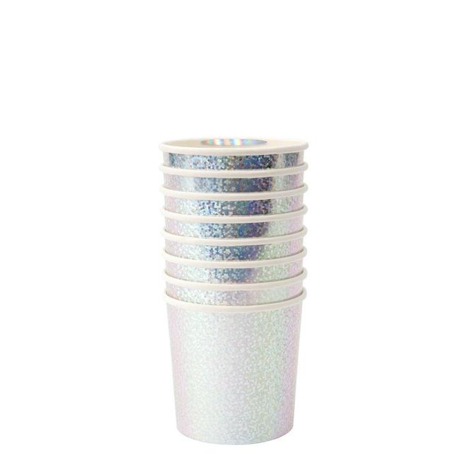 Silver Sparkle Tumbler Cups