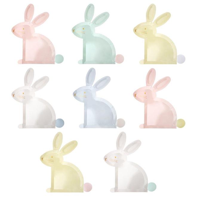 Pastel Bunny Plates