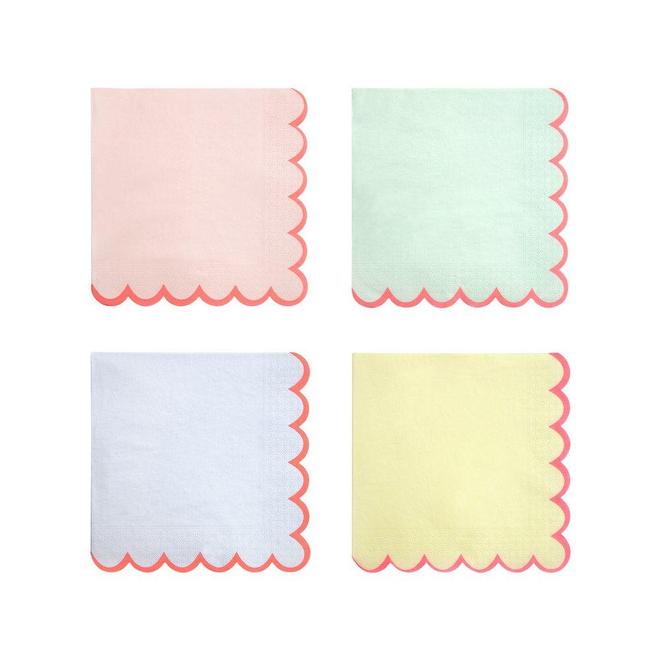 Pastel Neon Edge Large Napkins