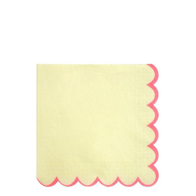 Pastel Neon Edge Large Napkins